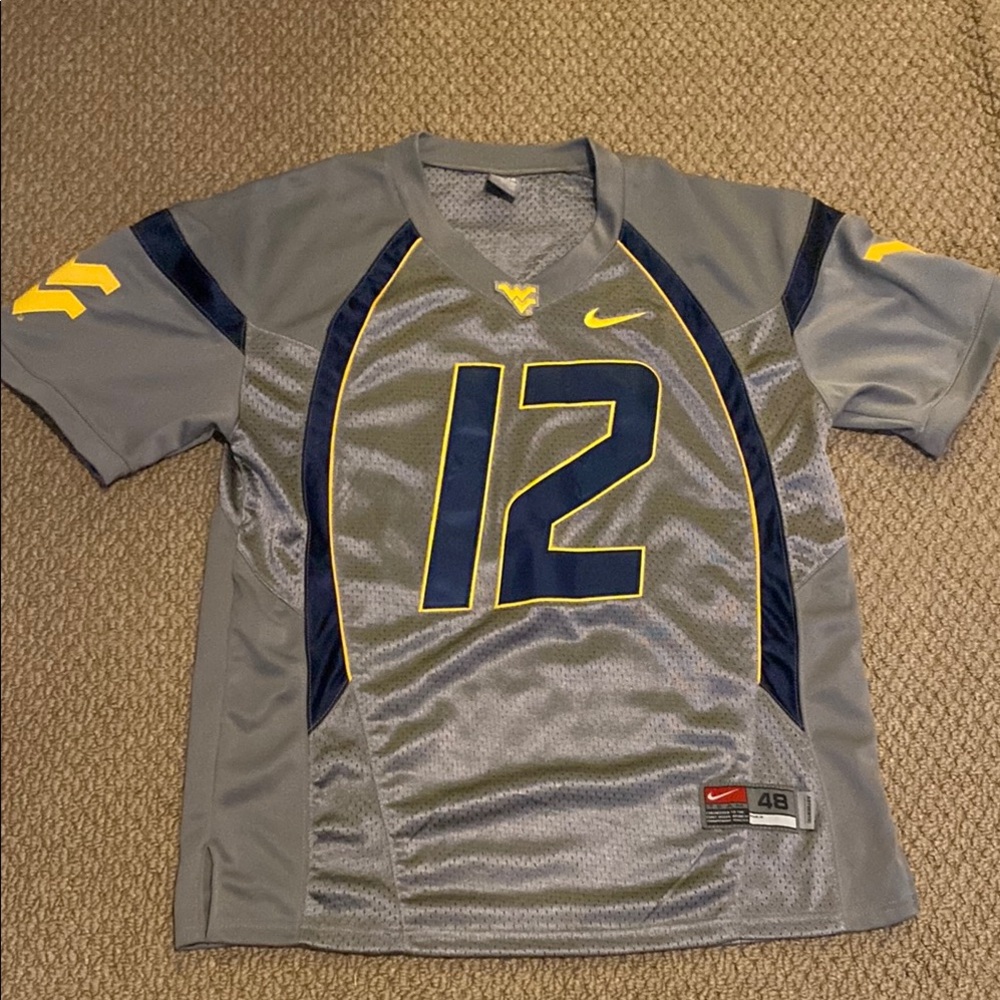 Nike Gray and Navy Sports Jersey